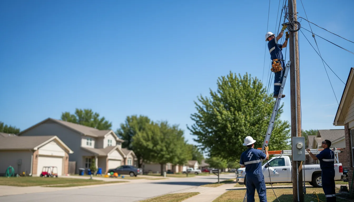 Residential electrician providing installation services in Lynnville, TN